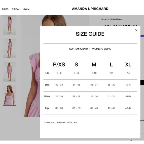 New AMANDA UPRICHARD Pink Holland Dress Flutter Sleeve Size XS NWT - Picture 3 of 16